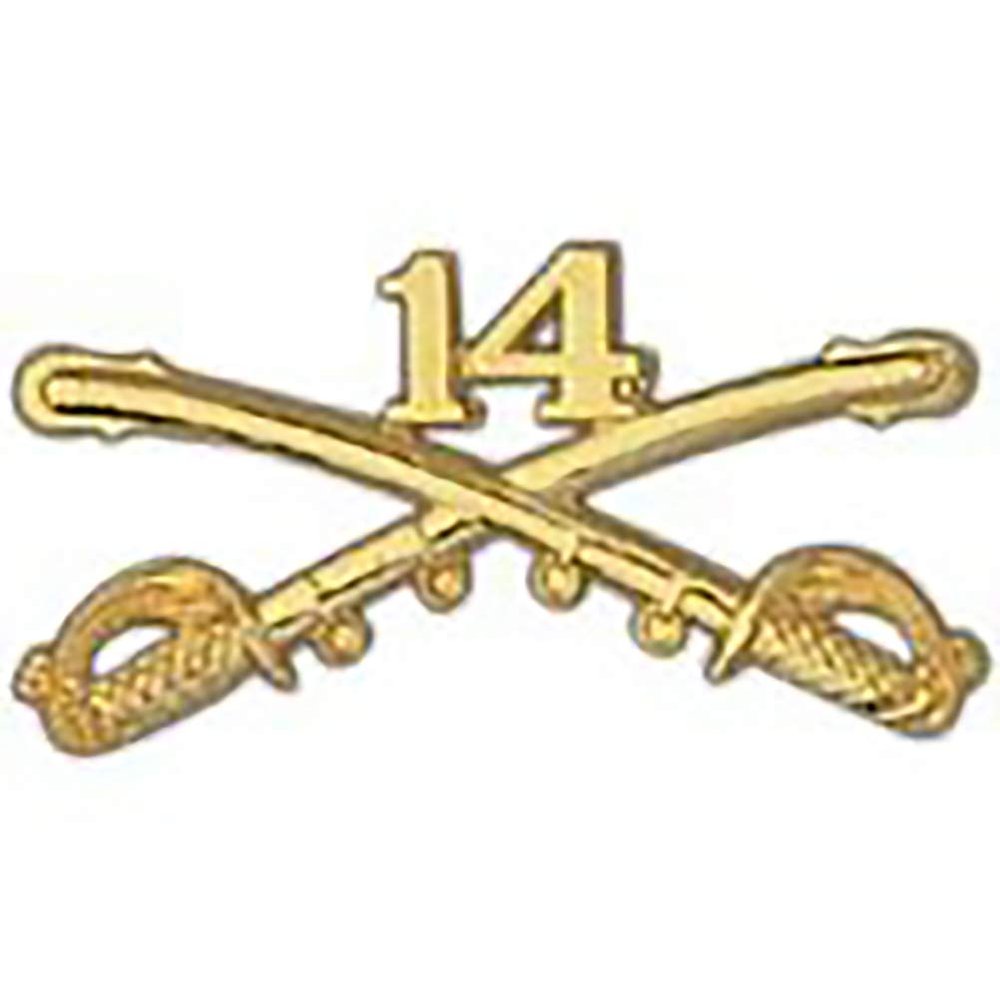 EagleEmblems P16261 BDG-Army,CAV.Swords,14TH (2.25'')