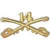 EagleEmblems P16261 BDG-Army,CAV.Swords,14TH (2.25'') view 1