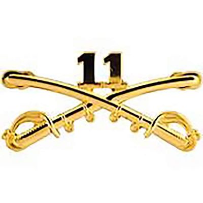 EagleEmblems P16202 BDG-Army,CAV.Swords,11TH (2.25'')