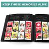 PBF (1 Pack) Photo Booth Album, Guest Book with 2x6 Clear Picture Inserts, Black Cover with Plastic Sleeves & Black Pages, Scrapbook Album for Photo Strips, Memory Book, Wedding, and Baby Showers view 3