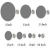 Playfully Ever After Dark Green Craft Felt Circles (Mixed Size Pack - 56pc) view 3