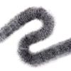 ZUCKER Marabou Feather Boas - Heavy Solid Colors - Costume Accessories for Halloween Party, Carnival, Crafts, Dancing - White/Black view 3