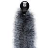 ZUCKER Marabou Feather Boas - Heavy Solid Colors - Costume Accessories for Halloween Party, Carnival, Crafts, Dancing - White/Black view 4