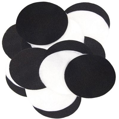 Playfully Ever After Black & White Craft Felt Circles (3 Inch - 30pc)