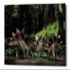 Epic Graffiti 'Stegosaurus Family' Canvas Wall Art, 18"x26" view 1