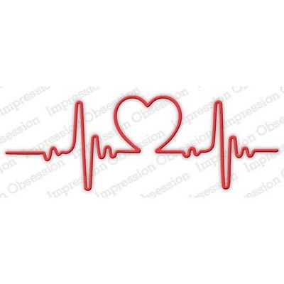Heart Beat Steel Die for Scrapbooking (DIE619N)