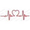 Heart Beat Steel Die for Scrapbooking (DIE619N) view 1
