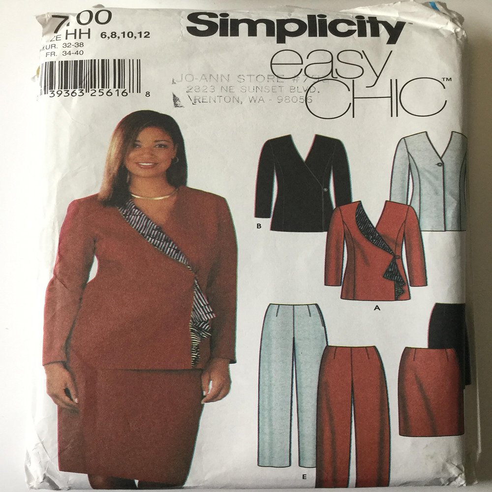 Simplicity Easy Chic Skirt Pants Jacket 6 8 10 12