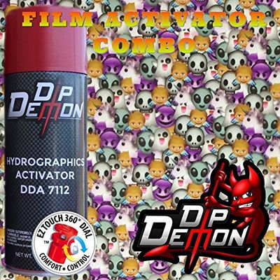 Combo Kit Mini Micro Emojis #2 Hydrographic Water Transfer Film Activator Combo Kit Hydro Dipping Dip Demon