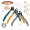 The Beadsmith Original One Step Loopers 3-Piece Combo Pack, includes 1.5 mm, 2.25 mm & 3 mm Looper Pliers, Use With 24-18g Craft Wire (Patented) view 3