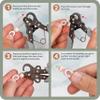 The Beadsmith Original One Step Loopers 3-Piece Combo Pack, includes 1.5 mm, 2.25 mm & 3 mm Looper Pliers, Use With 24-18g Craft Wire (Patented) view 4