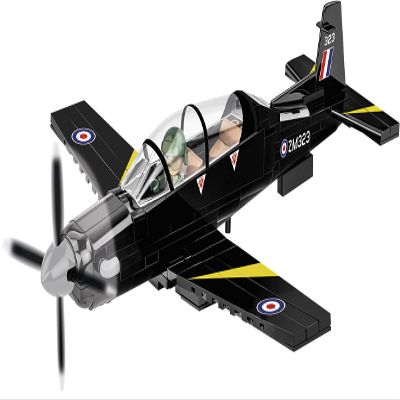 COBI Action Town Beechcraft T-6C Texan II Plane Building Set, 197 Pieces