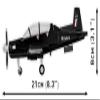 COBI Action Town Beechcraft T-6C Texan II Plane Building Set, 197 Pieces view 2