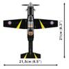 COBI Action Town Beechcraft T-6C Texan II Plane Building Set, 197 Pieces view 3