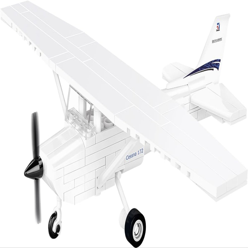 COBI Cessna 172 Skyhawk, White Building Set, 160 Pieces