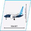 COBI Boeing 787-8 "DREAMLINER Plane view 3