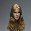 Phicen 1/6 Scale European and American Head Sculpt with Black Hair for 12" Female Body Hot Toys (A-Short Black Hair) view 1