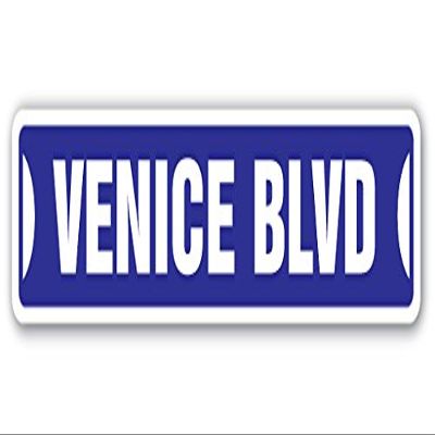 Venice BLVD Street Sign Los Angeles la Beach California | Indoor/Outdoor | 30" Wide