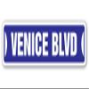 Venice BLVD Street Sign Los Angeles la Beach California | Indoor/Outdoor | 30" Wide view 1