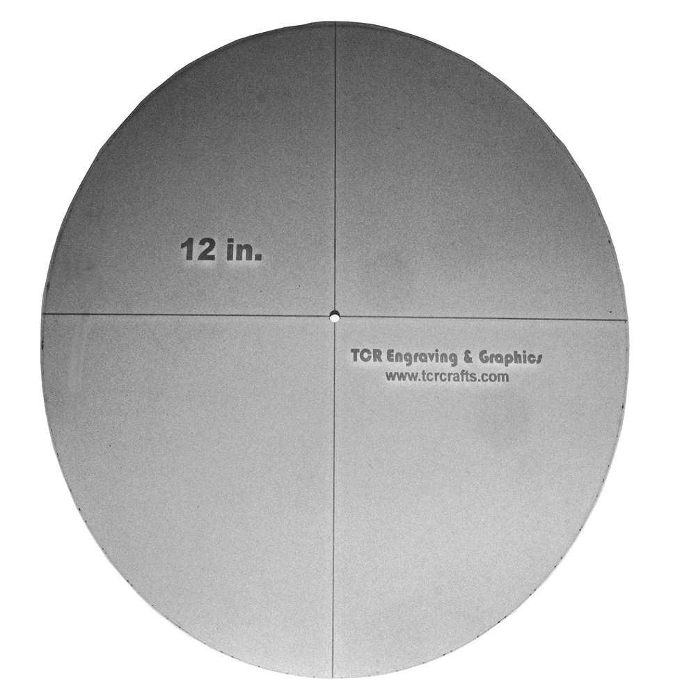 12 Inch Circle Template - 1/4 Inch