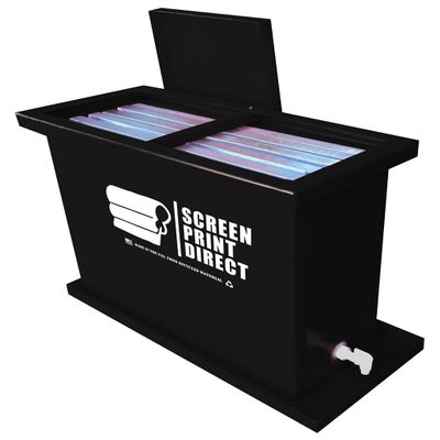 Ecotex Screen Printing Dip Tank 30 Gallon Industrial Reclaim Tank for Screens Heavy Duty Polyethylene Fits Multiple Screens up to 23" x 31" Emulsion Remover Soak Tank by Screen Print Direct