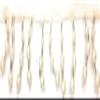 1-1/2 inch Long White Pearl Silver Bugle Beaded Fringe Trim 2-Yards- Beaded Fringe view 2