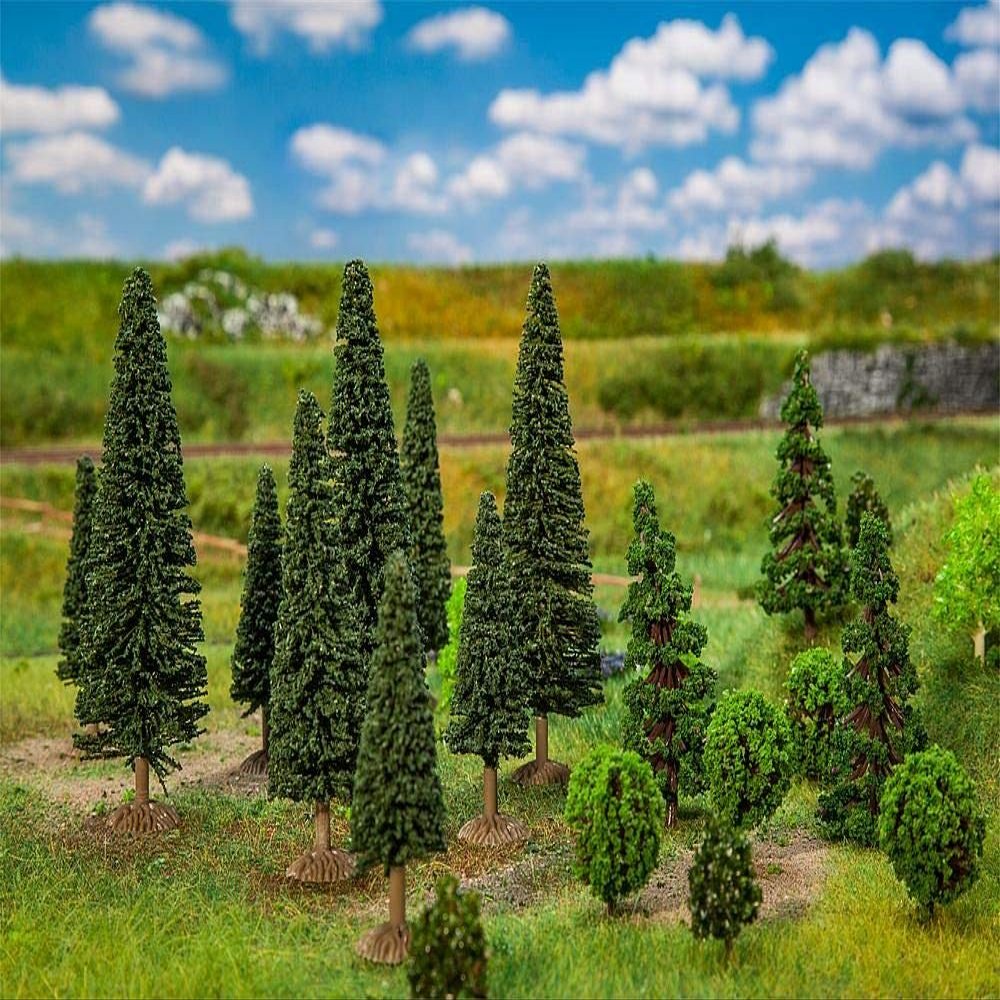 Faller FA181540 25 Mixed Forest Trees, Small, Assorted Model Kit, Various