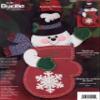Bucilla Plaid Snowman Mittens Felt Applique Stocking Kit 84940 view 1