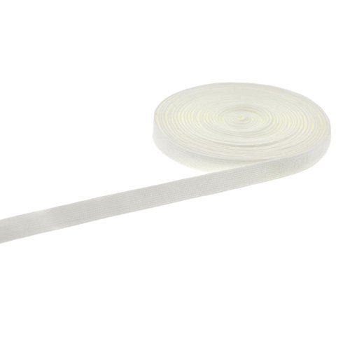 10/12/15mm 5 Yards Silicone Gripper Elastic Webbing Shoulder Strap Tape Bras Lingerie Black Sewing Accessories DIY Ideas (White, 10mm)