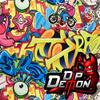 Cartoon Graffiti Hydrographic Water Transfer Film Hydro Dipping Dip Demon view 1