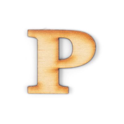 4-Inch Decorative Wooden Letter P - Alphabet Letters for DIY Wall Signs, Table & Shelf Decorations - Wood Letters for Crafts & Party Decor