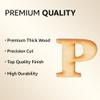 4-Inch Decorative Wooden Letter P - Alphabet Letters for DIY Wall Signs, Table & Shelf Decorations - Wood Letters for Crafts & Party Decor view 2