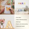 4-Inch Decorative Wooden Letter P - Alphabet Letters for DIY Wall Signs, Table & Shelf Decorations - Wood Letters for Crafts & Party Decor view 3