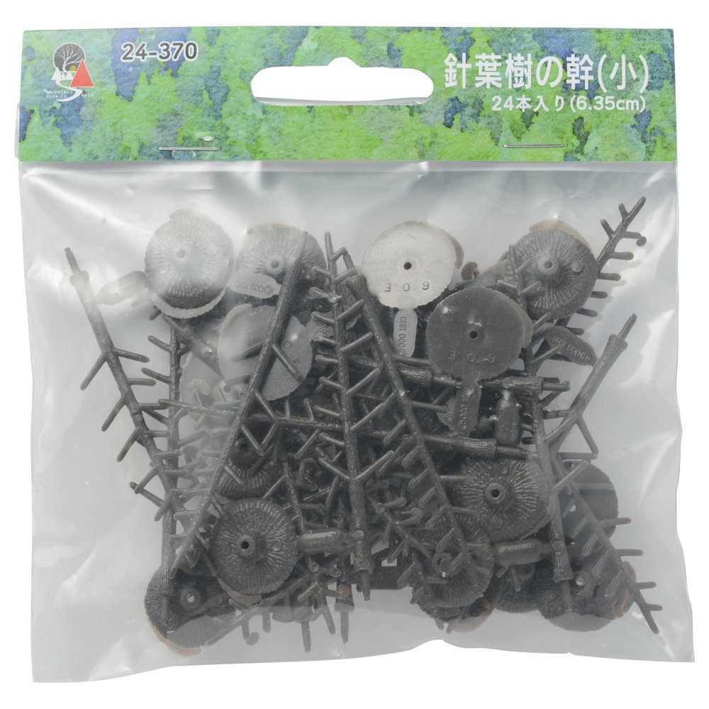 Kato Woodland Sea Knicks softwood stem Small 60 ~ 100mm 24 Pieces 24-370 Model Railroad Supplies of