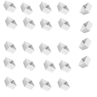 Plastic Empty Watercolor Paint Pans, 24 Pieces Half Pans