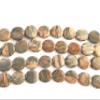 Fine Natural brown and Grey Oval Jasper Gemstone beads view 3
