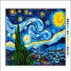 Krainer Needlepoint Kit Starry Night 19.7"x15.4" 50x39cm Printed Canvas cod K70XL view 1