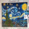 Krainer Needlepoint Kit Starry Night 19.7"x15.4" 50x39cm Printed Canvas cod K70XL view 2