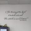 Proverbs 10:22 Vinyl Wall Decal 1 by Wild Eyes Signs The blessing of the Lord it maketh rich He addeth no sorrow with it, Bible Scripture, Church Wall Art, Modern Christian Home Decor, PRO10V22-0001 view 2