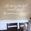 Proverbs 10:22 Vinyl Wall Decal 1 by Wild Eyes Signs The blessing of the Lord it maketh rich He addeth no sorrow with it, Bible Scripture, Church Wall Art, Modern Christian Home Decor, PRO10V22-0001 view 3