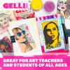 Gelli Arts Gel Printing Plates - 5" X 5" Gel Plate Class Pack, Reusable Printing Items, Printmaking Supplies for School, Clear Monoprinting, Items for Art Classes (10 Plates) view 2