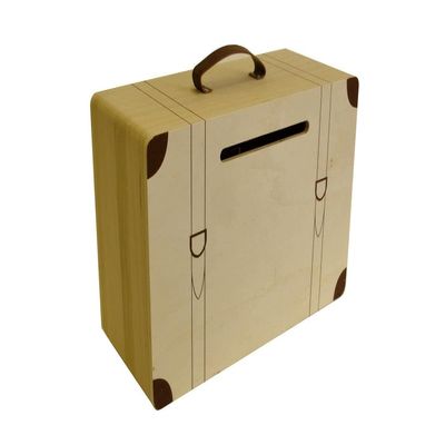 Artemio 14002115 Wooden Urn, Multicoloured, 35 x 15 x 23 cm, Wood Multicolored
