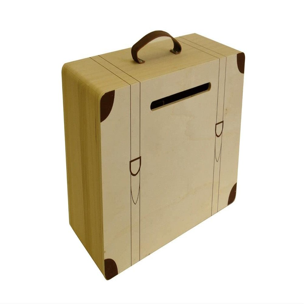 Artemio 14002115 Wooden Urn, Multicoloured, 35 x 15 x 23 cm, Wood Multicolored