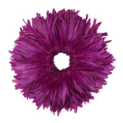 ZUCKER Rooster Coque Tail Feathers Bleach and Dyed - Very Berry