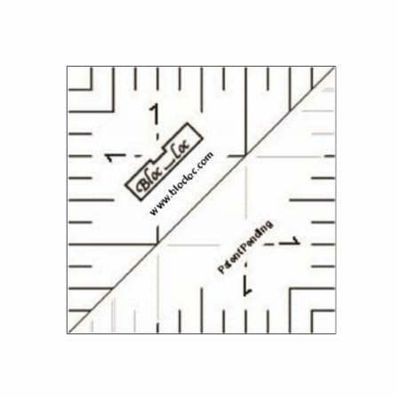 Bloc Loc~1.5'' Half Square Triangle Ruler, Acrylic Ruler