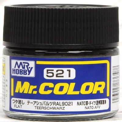 C521 Teerschwarz 10ml Bottle, GSI Mr.Color