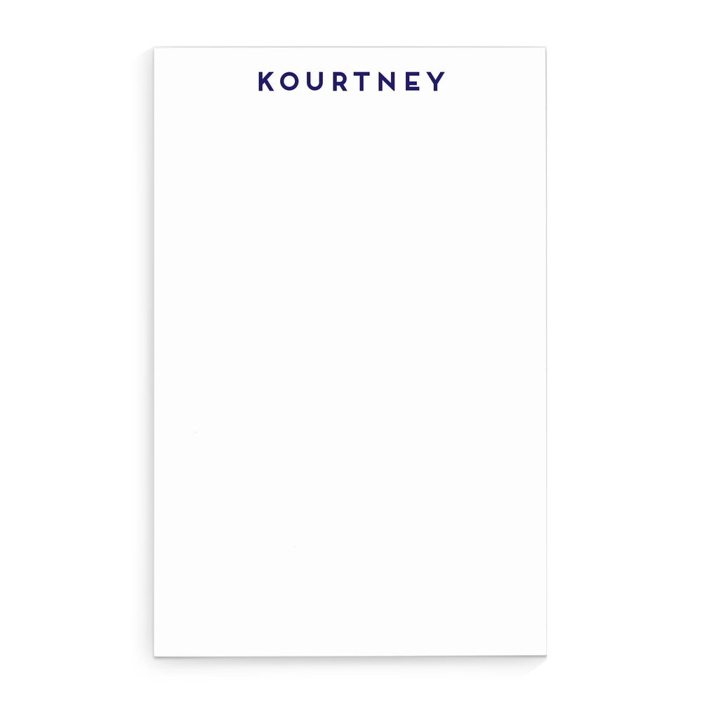 Personalized Notepad, Notepads for women, Professional notepads, Personalized notepads for women, Simple Notepad, Letter writing paper, size 5.5in x 8.5in, 50 sheets
