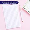 Personalized Notepad, Notepads for women, Professional notepads, Personalized notepads for women, Simple Notepad, Letter writing paper, size 5.5in x 8.5in, 50 sheets view 4