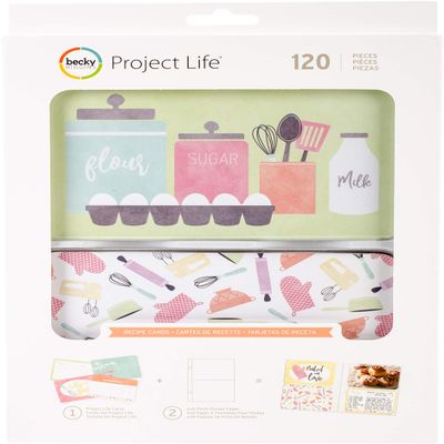 Project Life Kit Values Kits-Recipe Cards (120 Pieces)