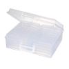 novelinks Transparent 4" x 6" Photo Organizers and Photo Storage Box with Handle, 16 Inner Photo Cases, Portable Picture Organizers & Photo Storage Containers (Clear) view 1